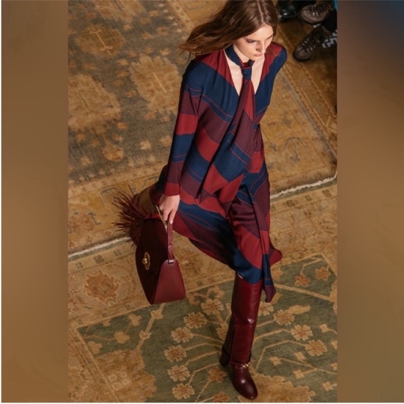 Tory Burch Runway Vogue Lyon Faux Wrap Dress Size 2 - Picture 15 of 16